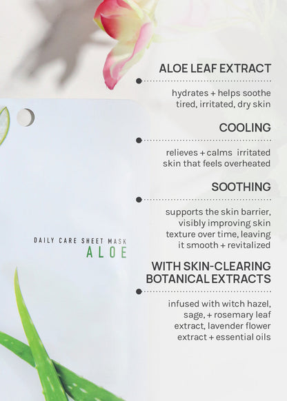 AOA Skin Aloe Daily Care Sheet Mask