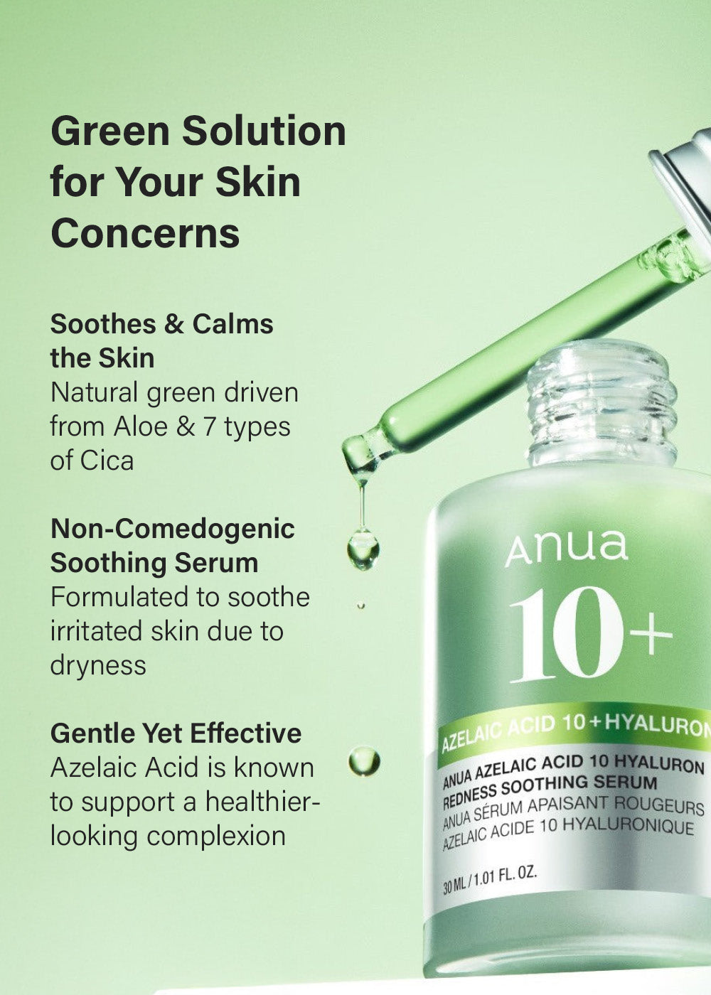Anua Azelaic Acid 10 Hyaluron Redness Soothing Serum 30ml