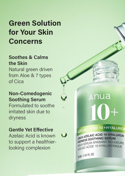 Anua Azelaic Acid 10 Hyaluron Redness Soothing Serum 30ml