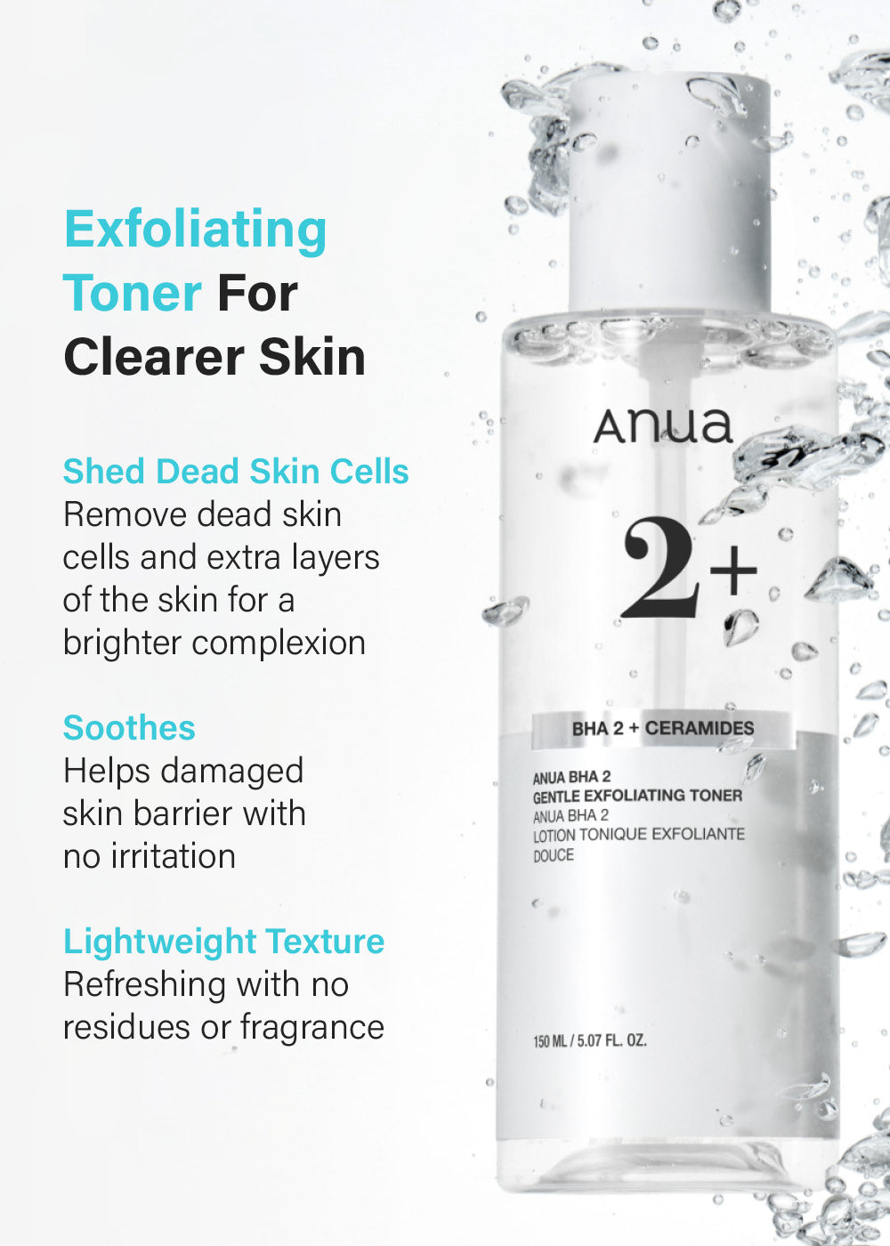 Anua BHA 2% Gentle Exfoliating Toner 150ml
