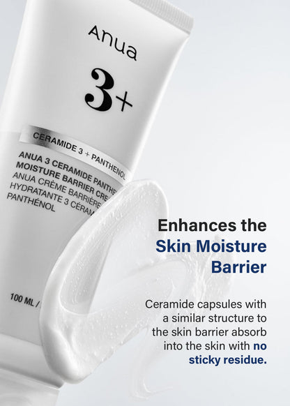 Anua 3 Ceramide Panthenol Moisture Barrier Cream 100ml