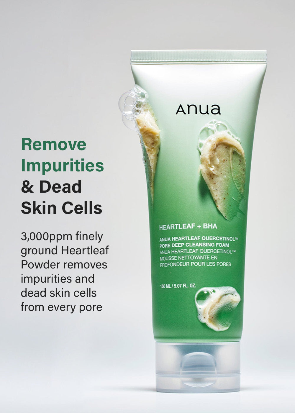Anua Heartleaf Quercetinol Pore Deep Cleansing Foam 150ml