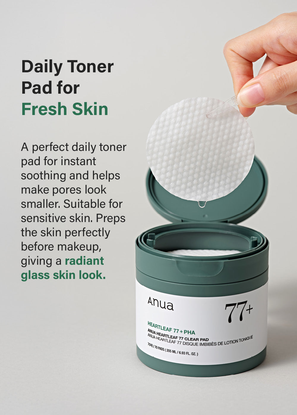 Anua Heartleaf 77 Clear Toner Pad (70 pads)