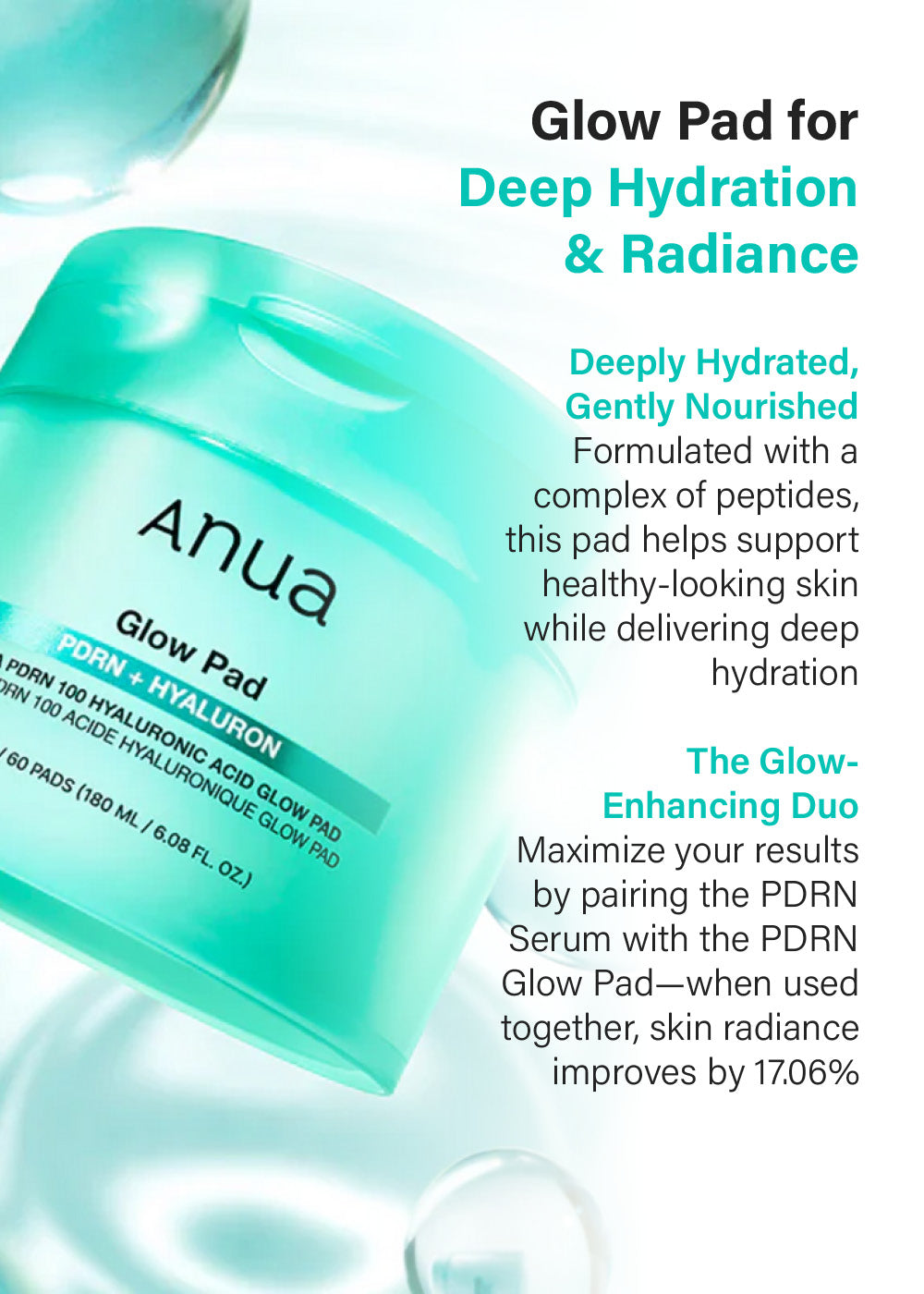 Anua PDRN 100 Hyaluronic Acid Glow Pad (60 Pads)