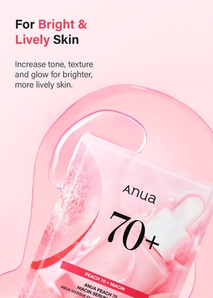 Anua Peach 70 Niacin Serum Sheet Mask