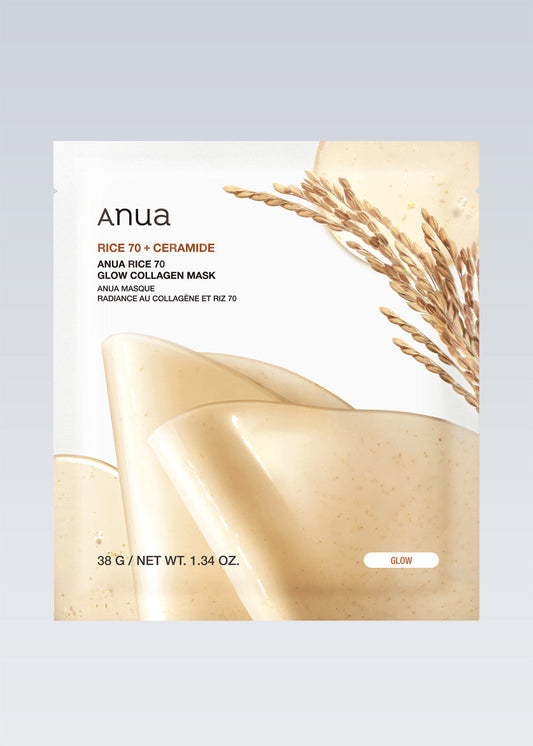 Anua Rice 70 Glow Collagen Mask