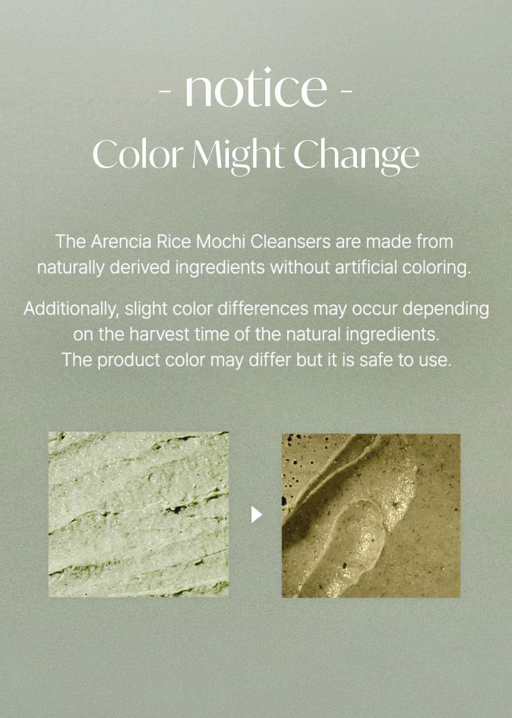 Arencia Fresh Green Rice Mochi Cleanser 120g