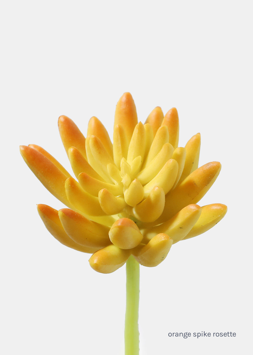 Official Key Items Artificial Succulents - Orange Spike Rosette