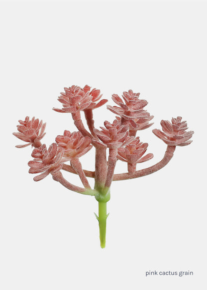 Official Key Items Artificial Succulents - Pink Cactus Grain