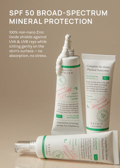 AXIS-Y Complete No-Stress Physical Sunscreen 50ml