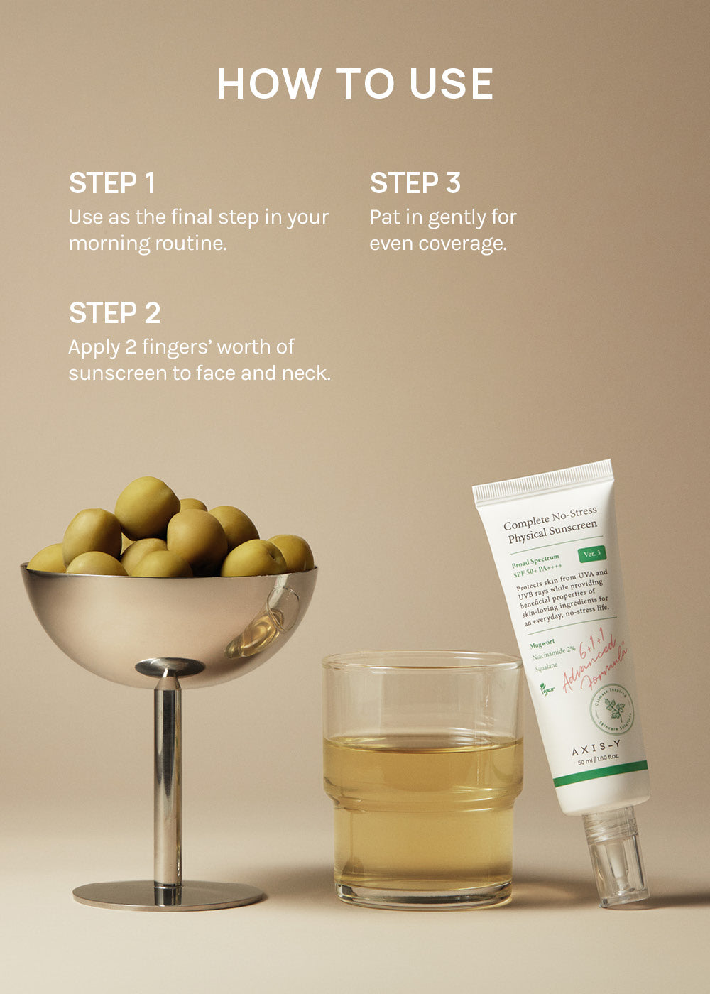 AXIS-Y Complete No-Stress Physical Sunscreen 50ml