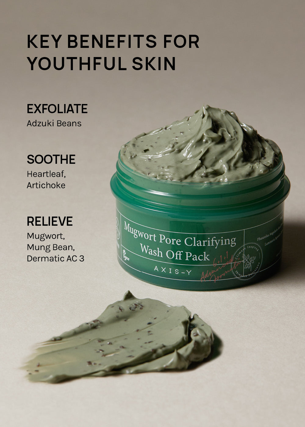AXIS-Y Mugwort Pore Clarifying Wash Off Pack 100ml