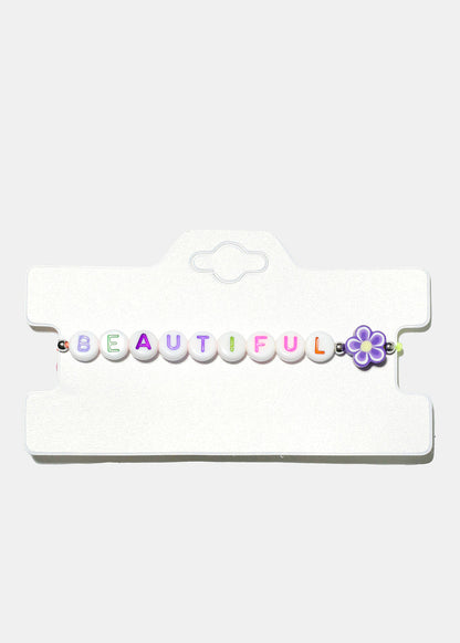 Inspiring Beaded Bracelet