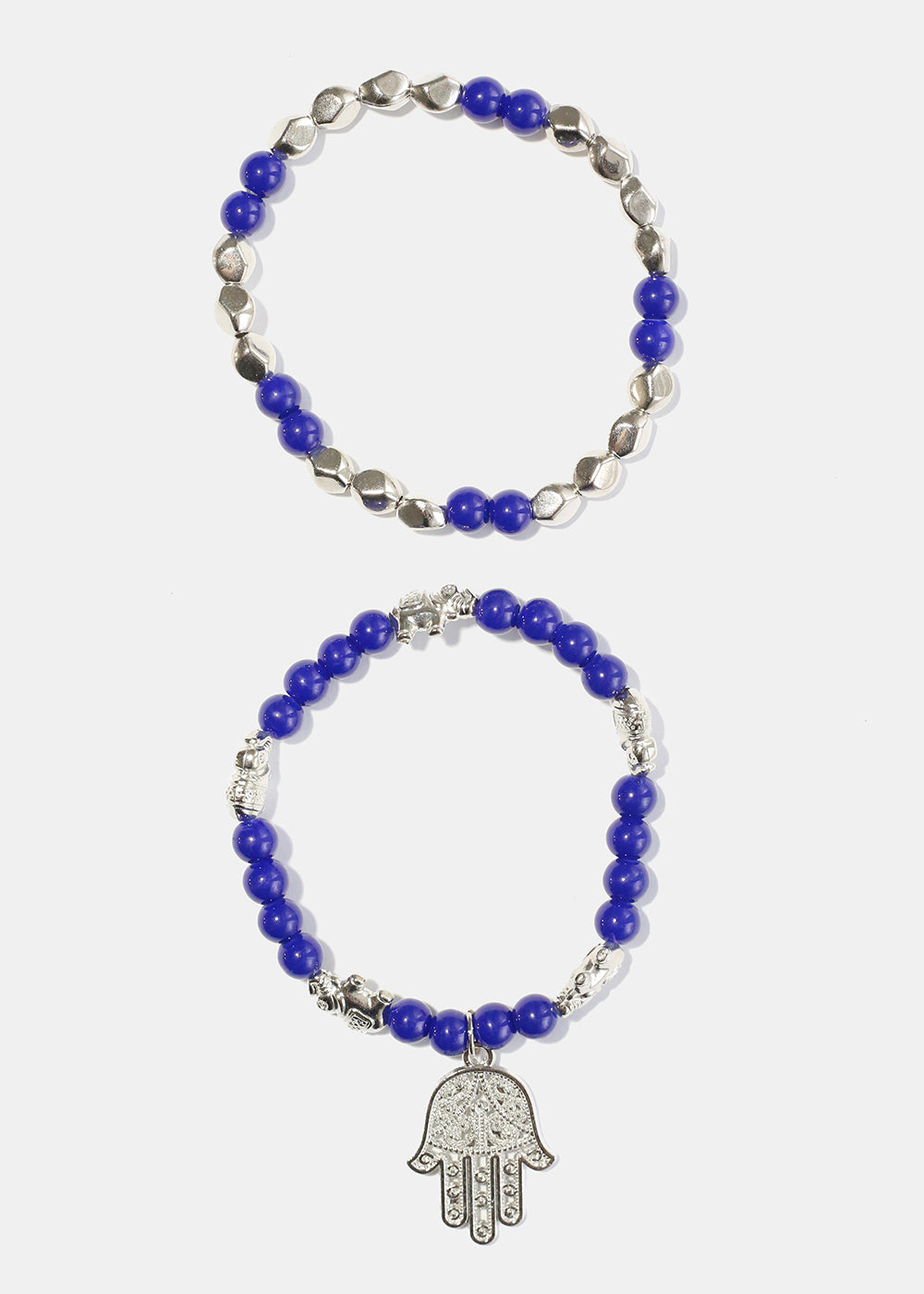 Bead Bracelet with Hamsa Hand