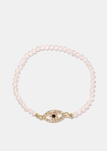 Color Bracelet with Evil Eye
