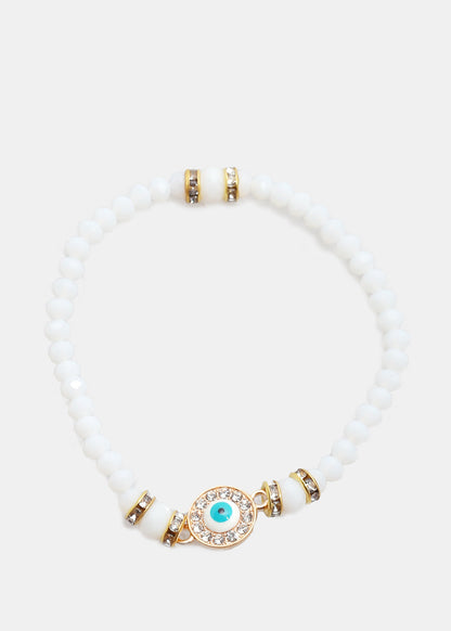 Evil Eye Bead Bracelet