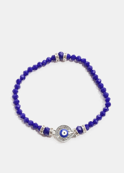 Evil Eye Bead Bracelet