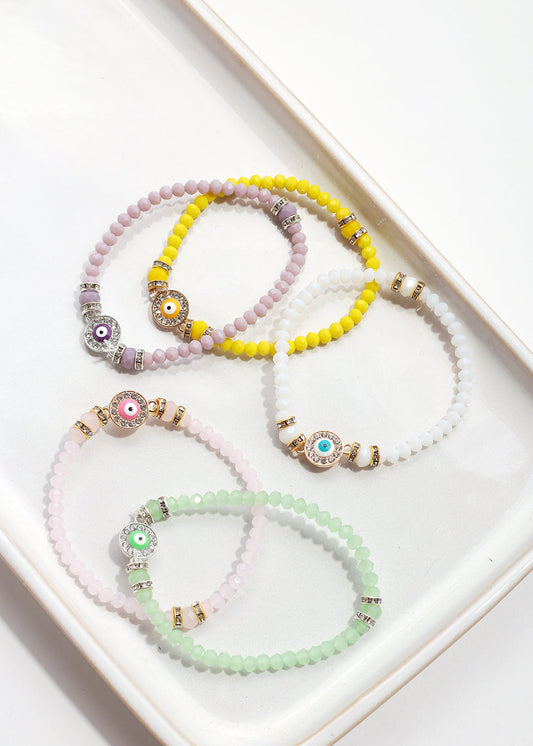 Evil Eye Bead Bracelet