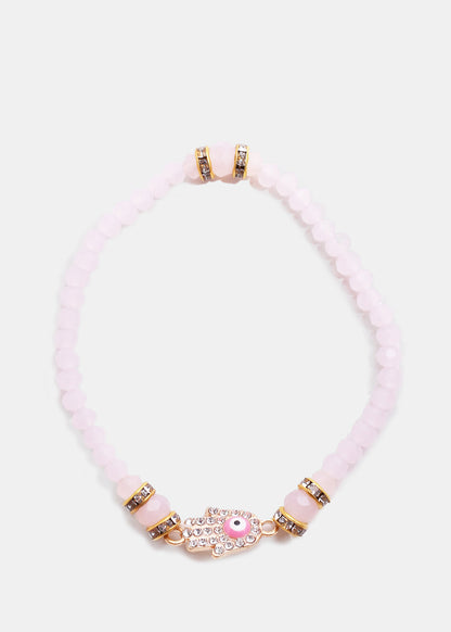 Hamsa Hand Bead Bracelet