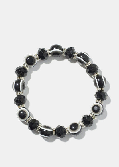Evil Eye Vibrant Bead Bracelet