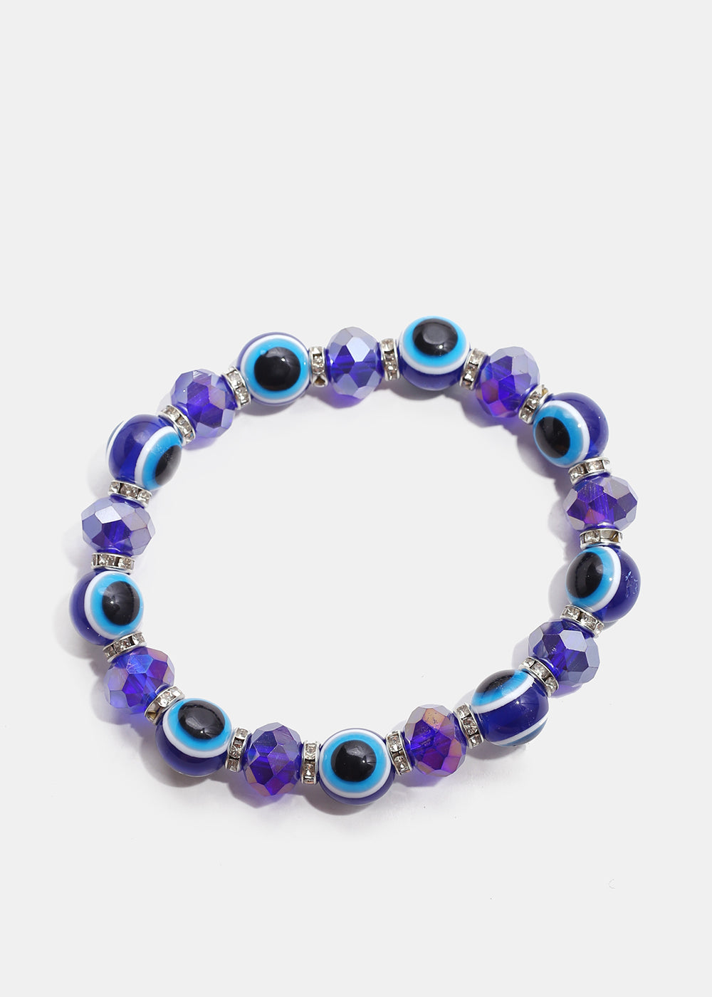 Dark Colored Evil Eye Bead Bracelet