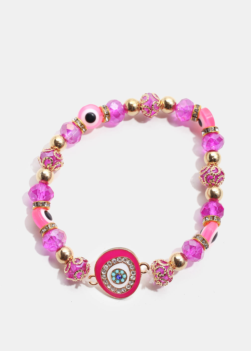 Big Evil Eye Bead Bracelet