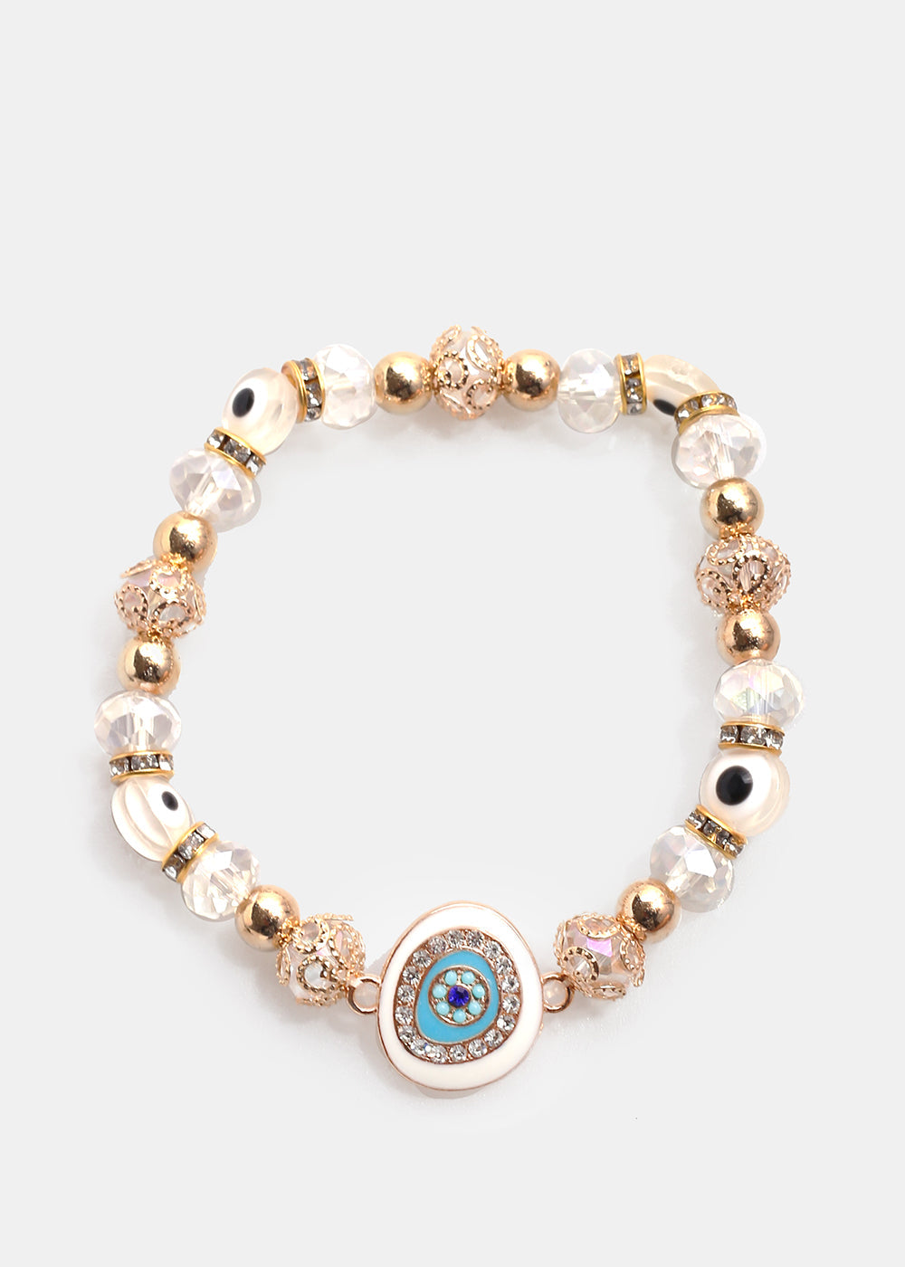 Big Evil Eye Bead Bracelet