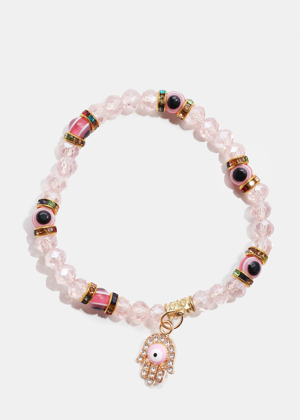 Evil Eye & Hamsa Hand Bead Bracelet