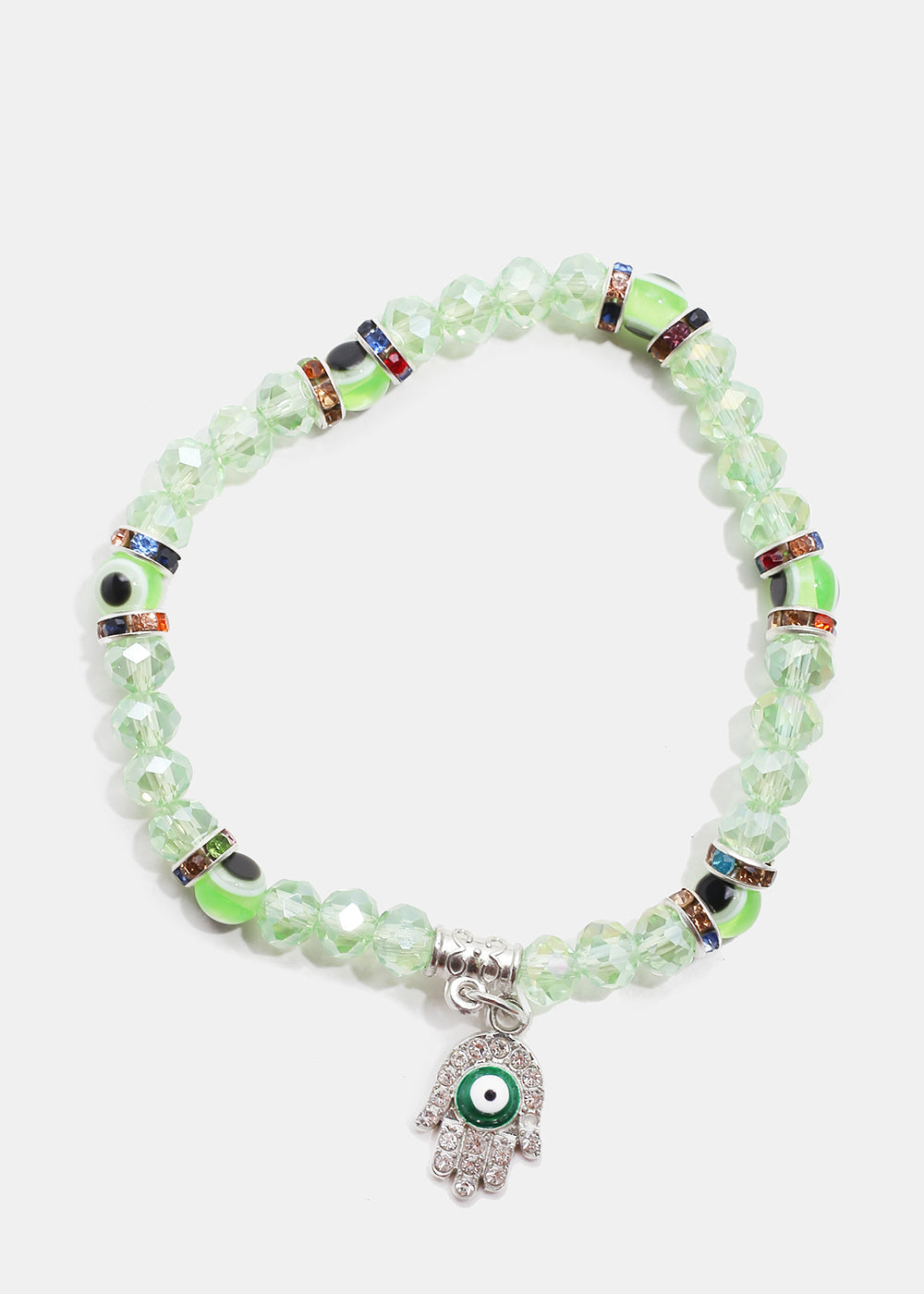 Evil Eye & Hamsa Hand Bead Bracelet