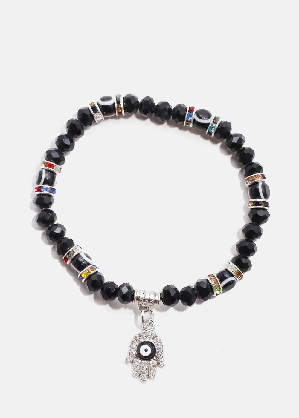 Evil Eye & Hamsa Hand Bead Bracelet