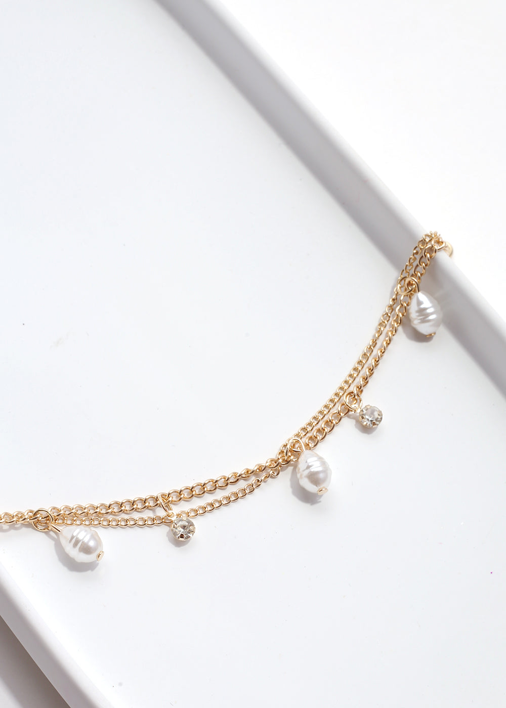 Layered Bracelet with Pearls