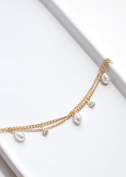 Layered Bracelet with Pearls
