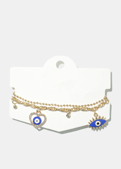 Evil Eye Charm Bracelet