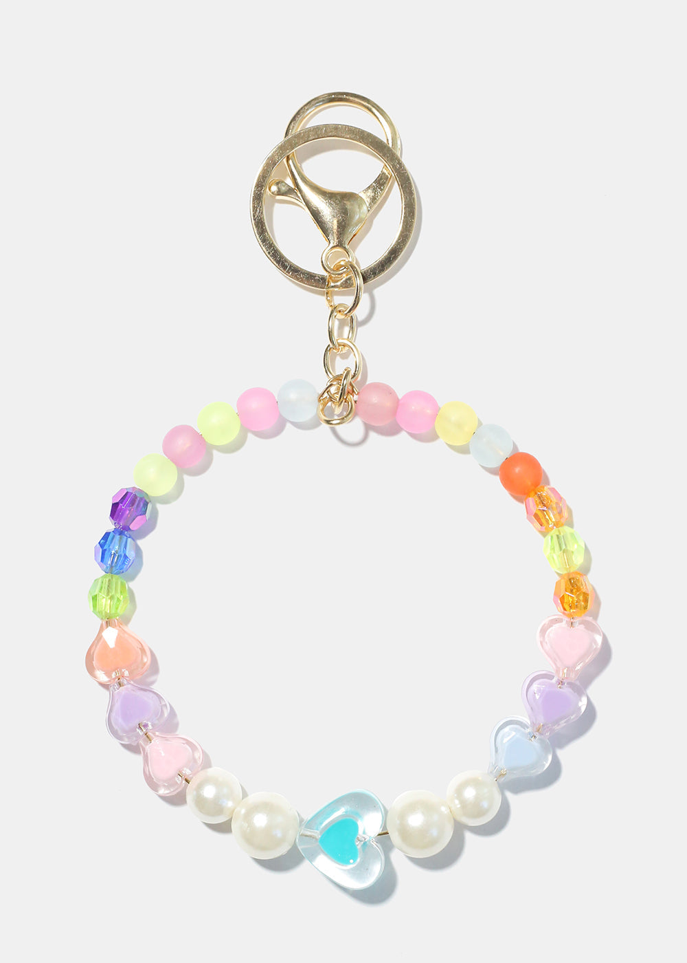 Heart & Bead Key Ring