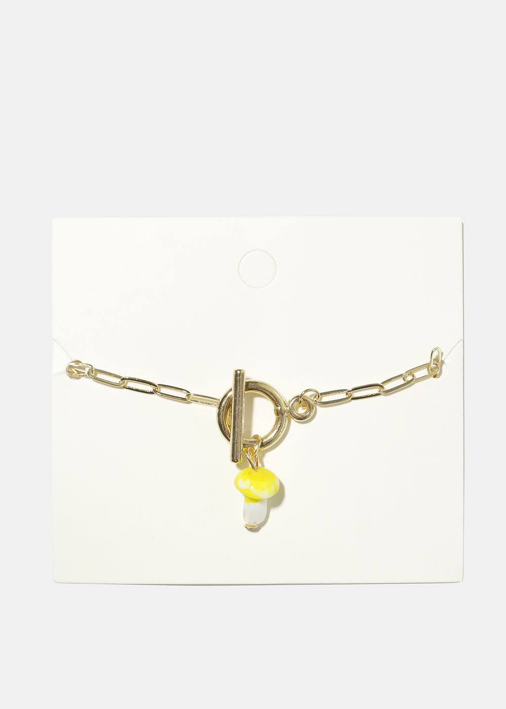 Mushroom Chain Link Bracelet