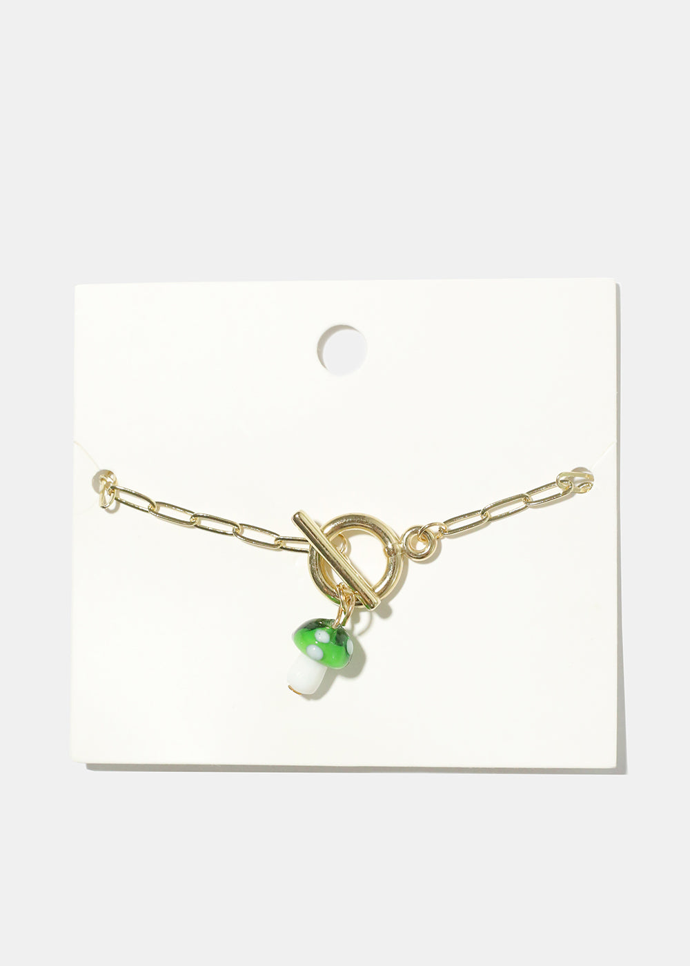 Mushroom Chain Link Bracelet