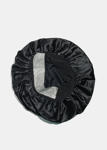 Jewel Band Silky Satin Bonnet – Double Layered