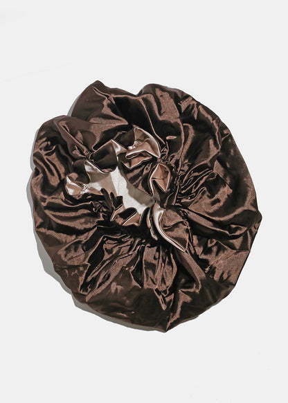 Reversible Silky Satin Bonnet - Double Layered