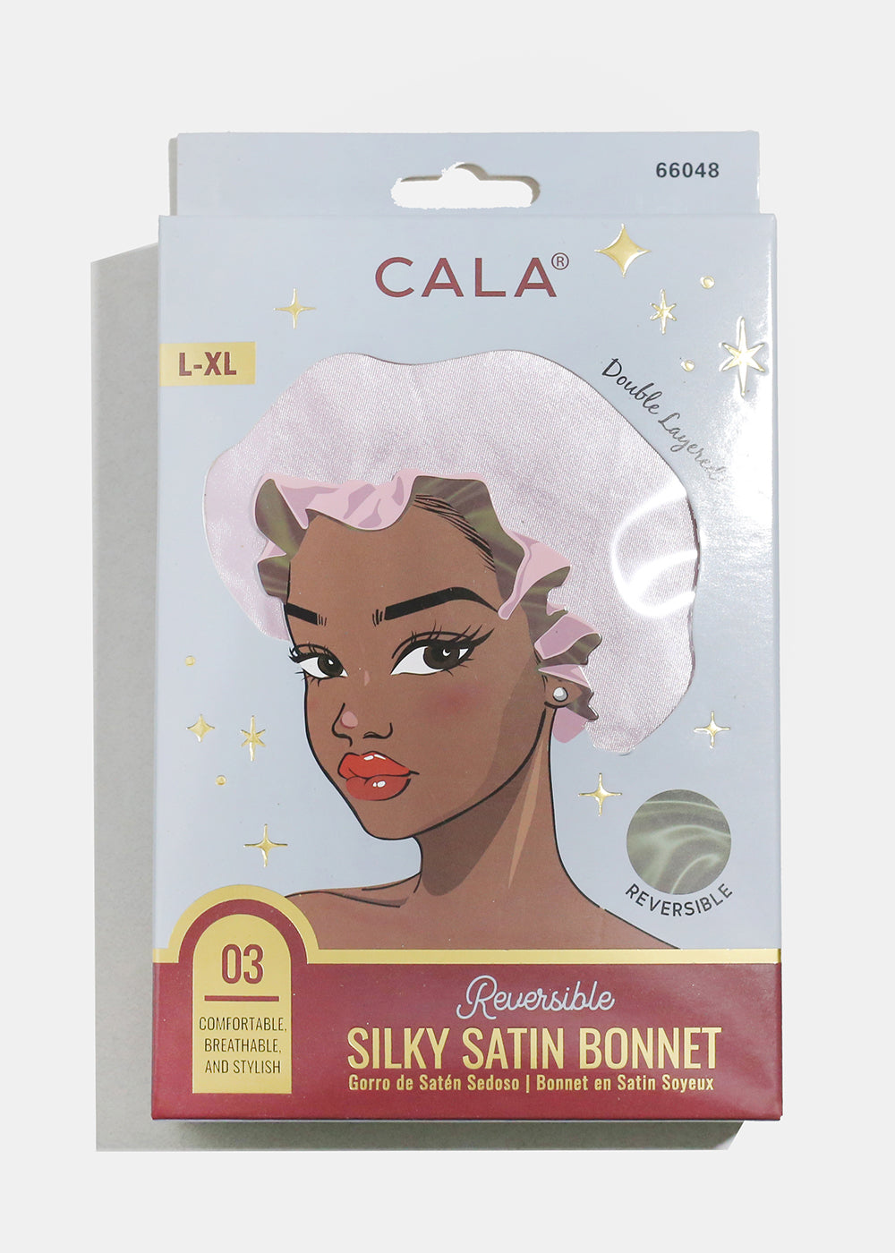 Reversible Silky Satin Bonnet - Double Layered