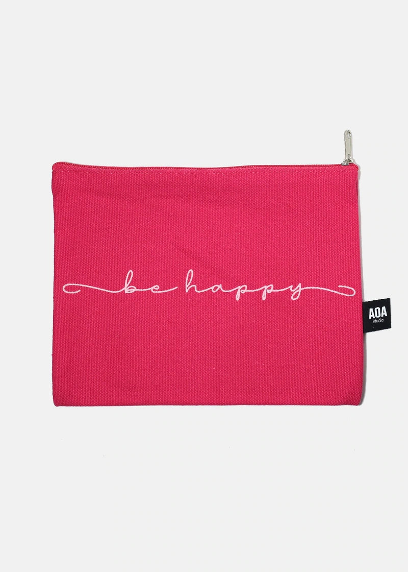 AOA Canvas Bag - Be Happy