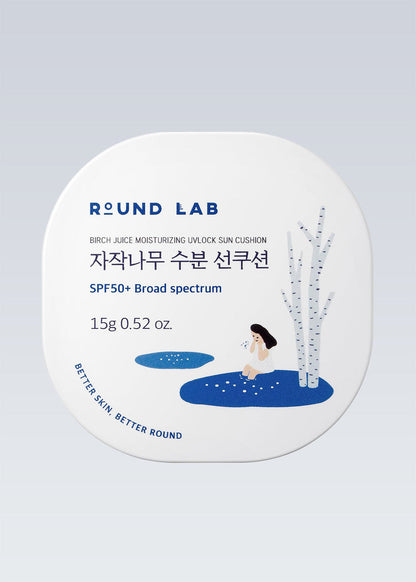 ROUND LAB Birch Juice Moisturizing UVLOCK Sun Cushion 15g