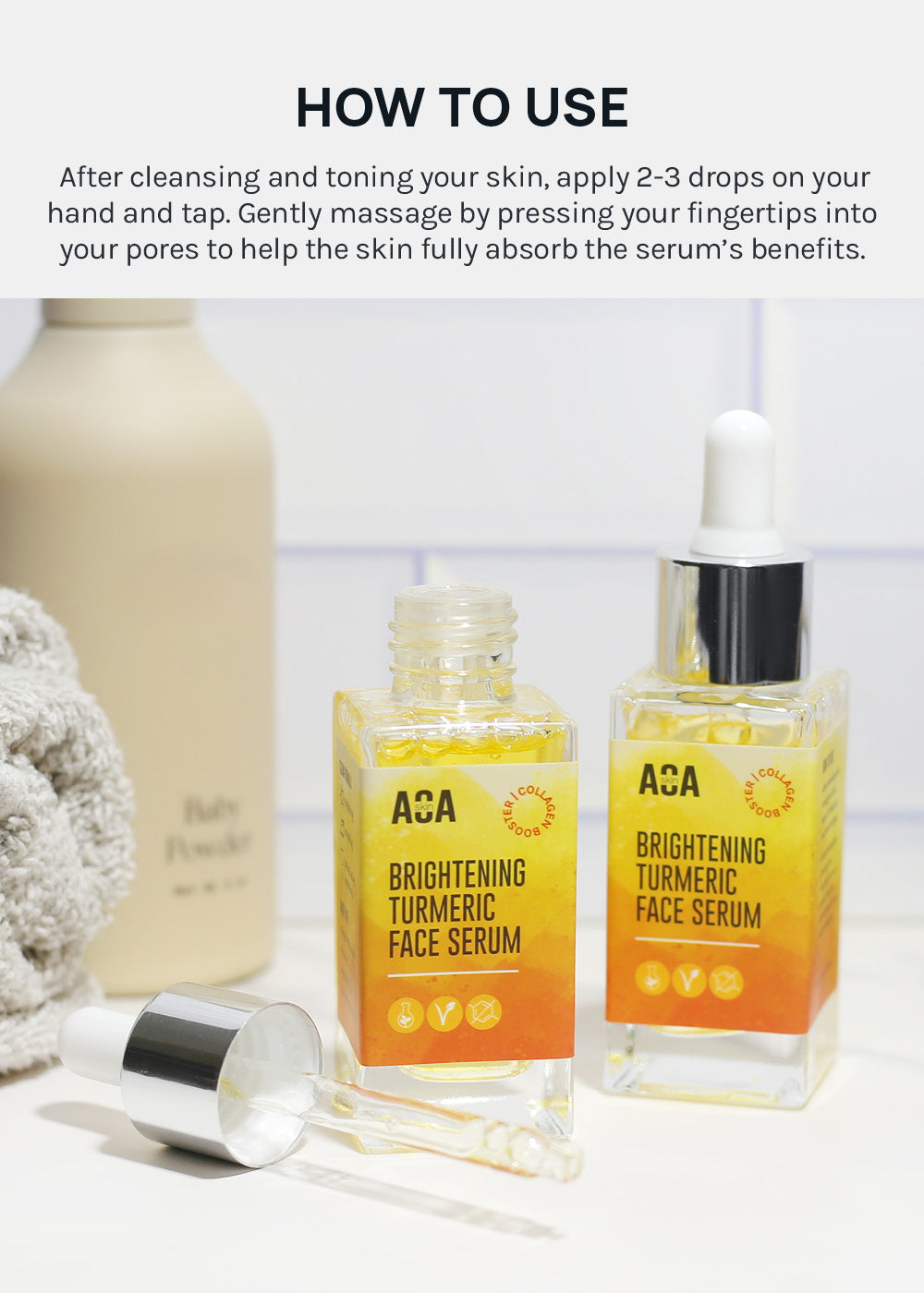 AOA Skin Brightening Turmeric Face Serum