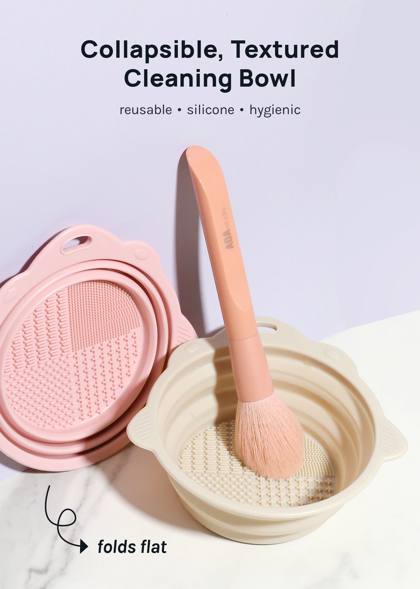 AOA Foldable Silicone Brush Cleaning Bowl