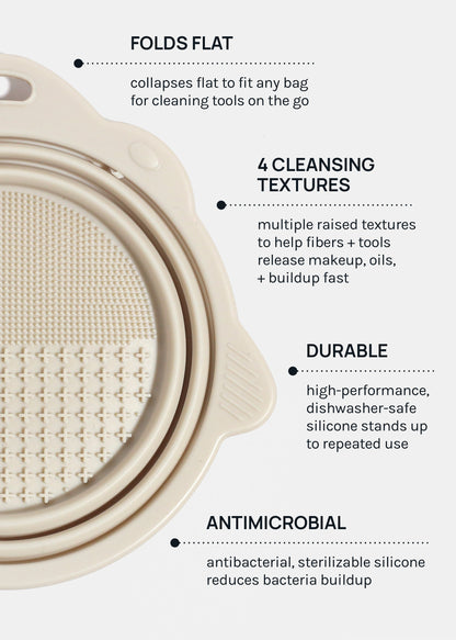 AOA Foldable Silicone Brush Cleaning Bowl