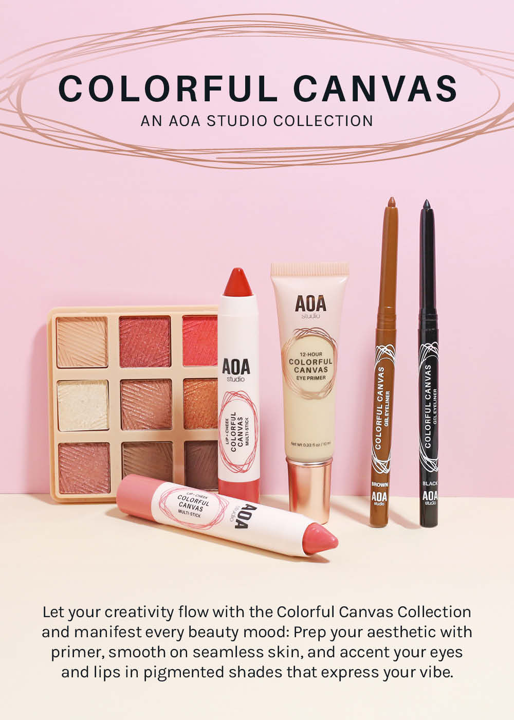 AOA Colorful Canvas Lip + Cheek Multi-Stick