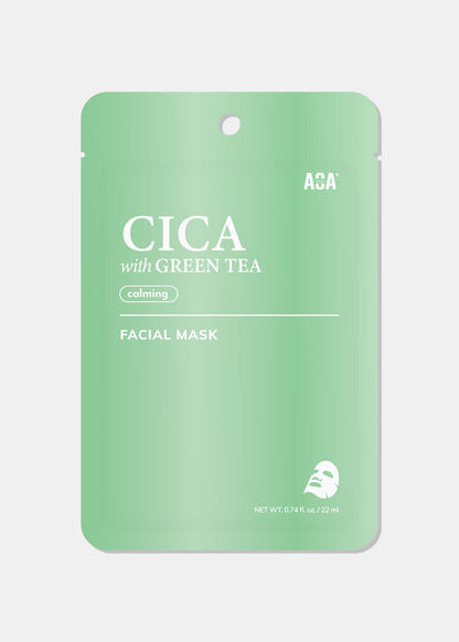 AOA Skin Cica with Green Tea Calming Facial Mask