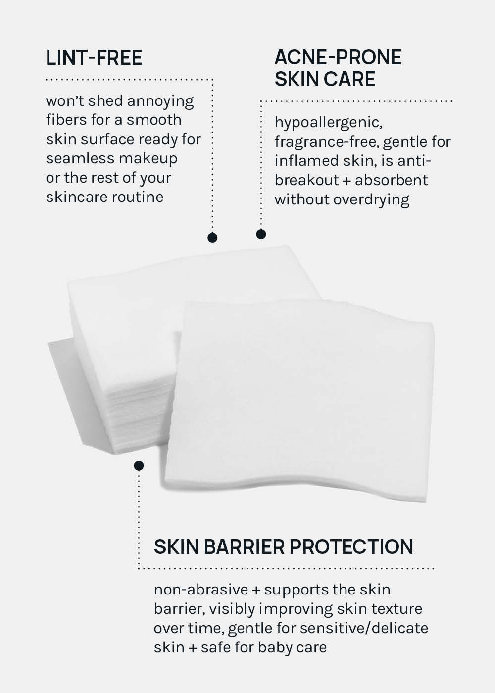 AOA Skin Clean Cotton Skincare Face Towels