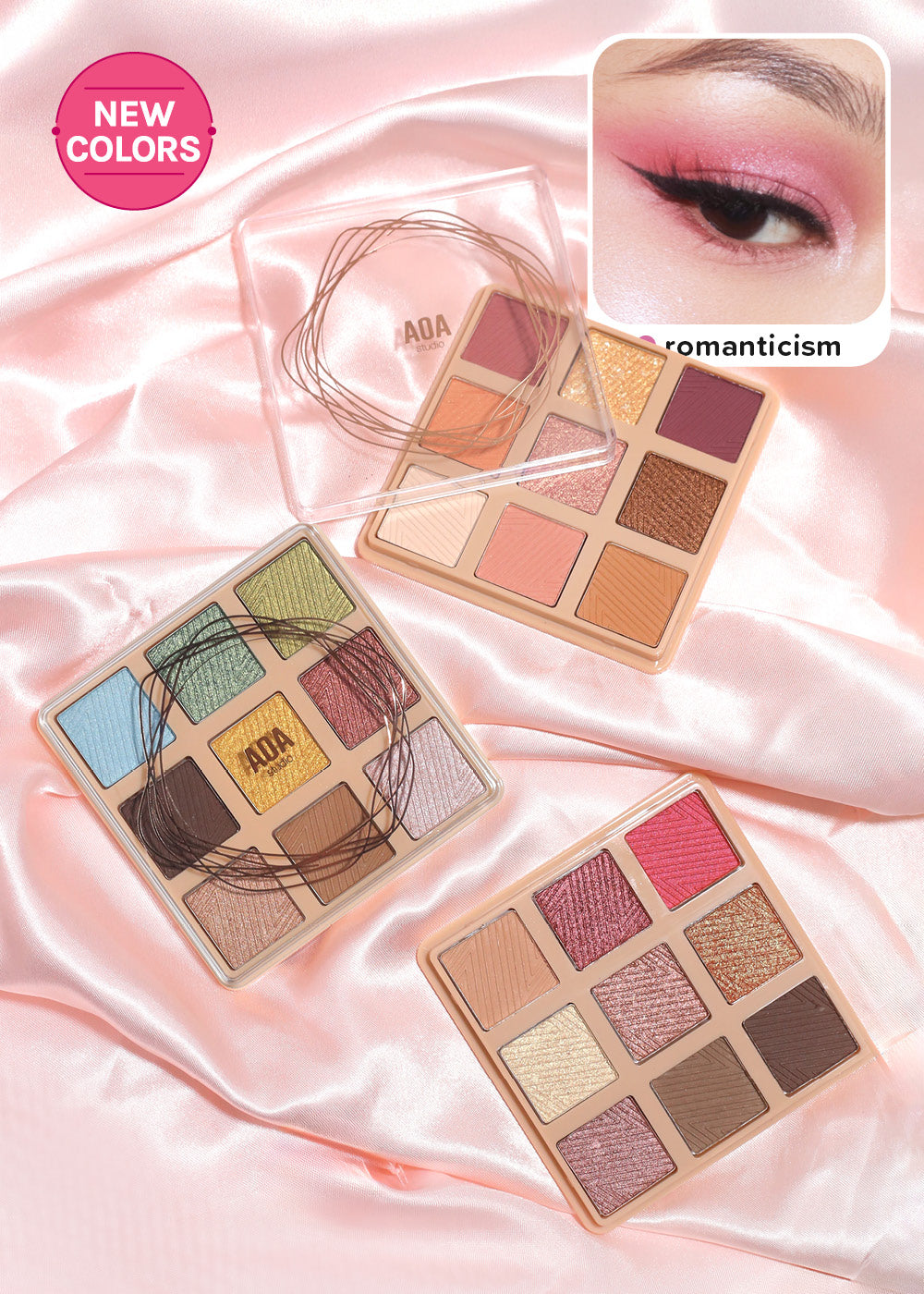 AOA Colorful Canvas 9 Color Eyeshadow Palette