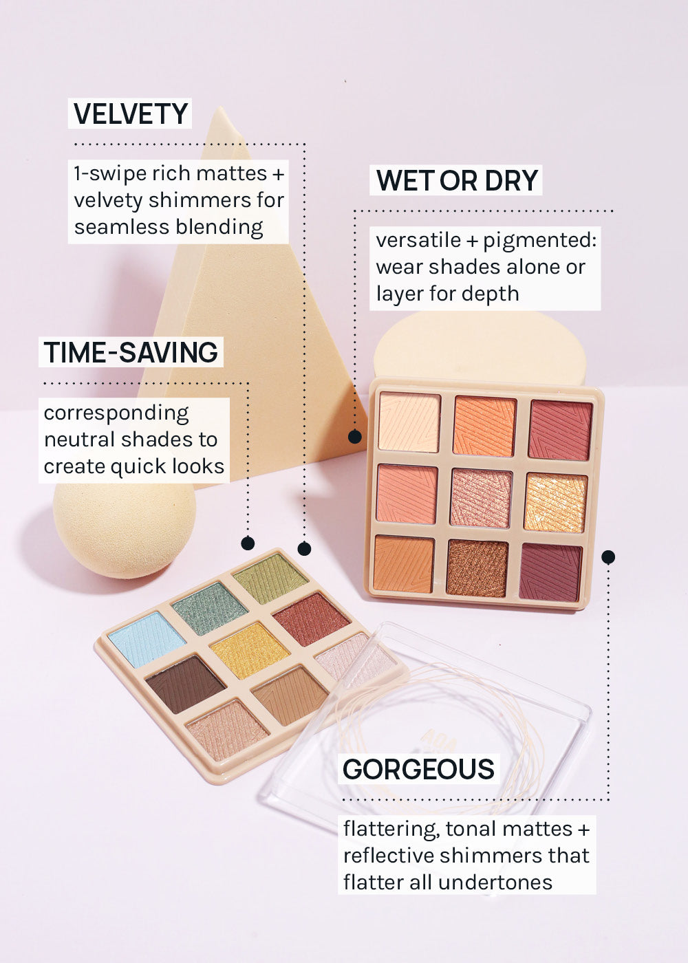 AOA Colorful Canvas 9 Color Eyeshadow Palette