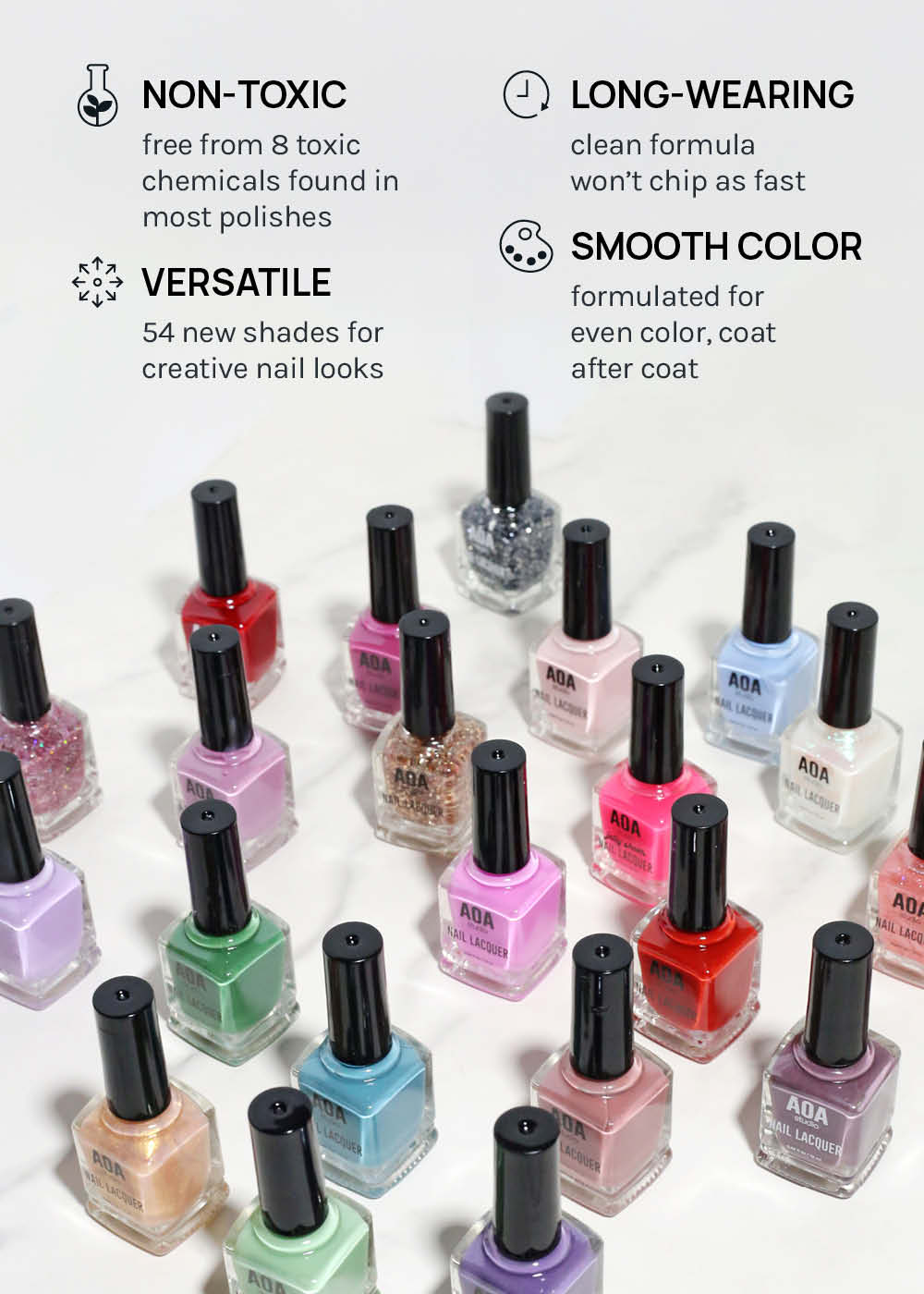 AOA Nail Lacquer – Blues